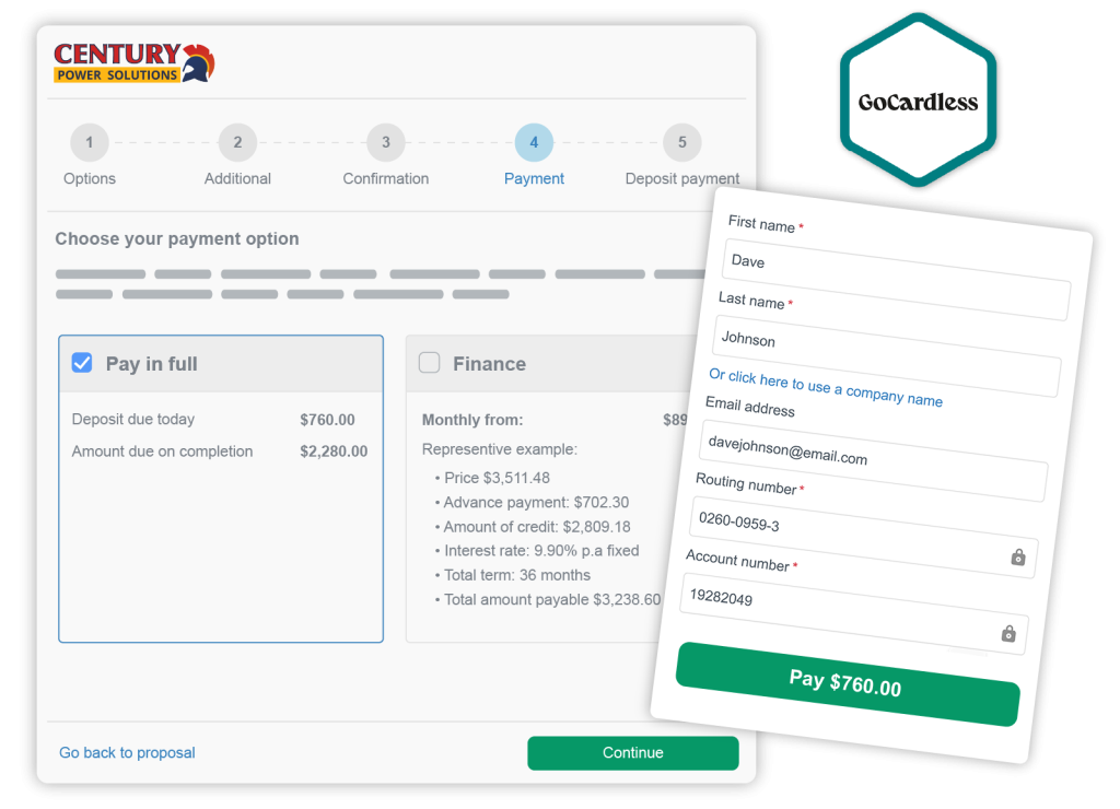 self-deposit payment